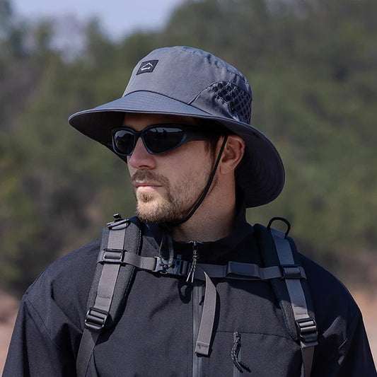 Breathable Large Brim Sun Protection Bucket Hat