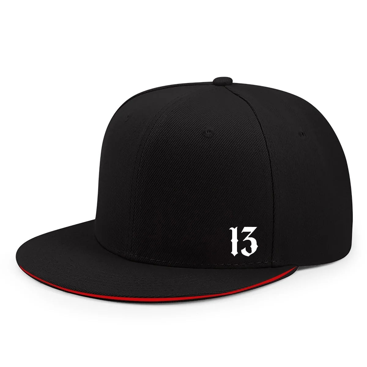 Adjustable Logo Flat Brimmed Hat