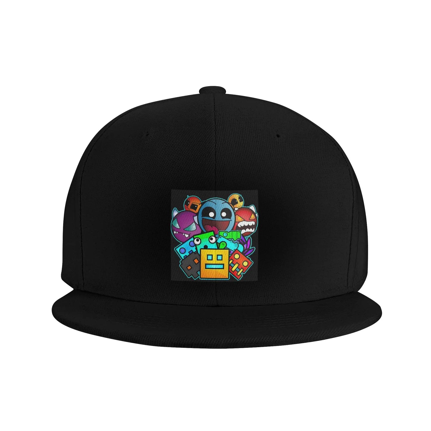 Geometry Dash Cute Geometric Game Graphic Snapback Cap