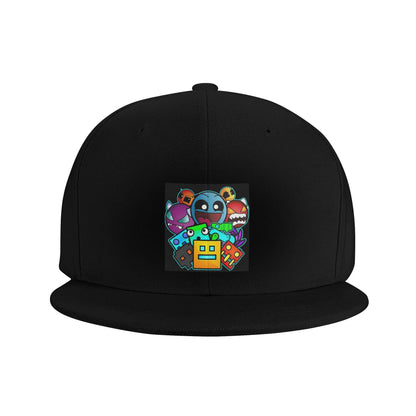 Geometry Dash Cute Geometric Game Graphic Snapback Cap
