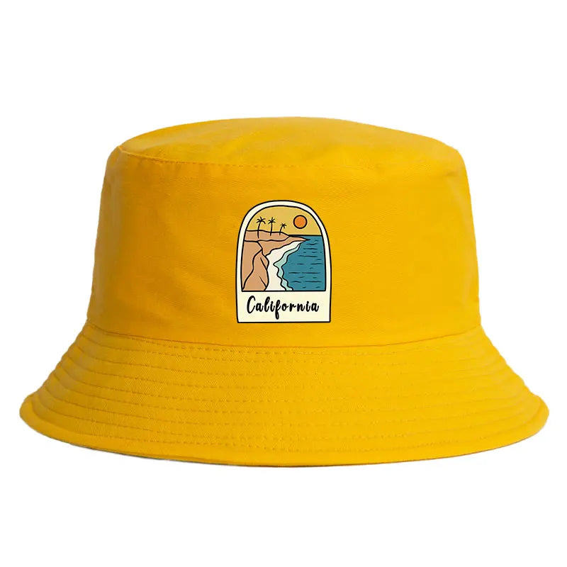 California Sun Pattern Reversible Outdoor Bucket Hat