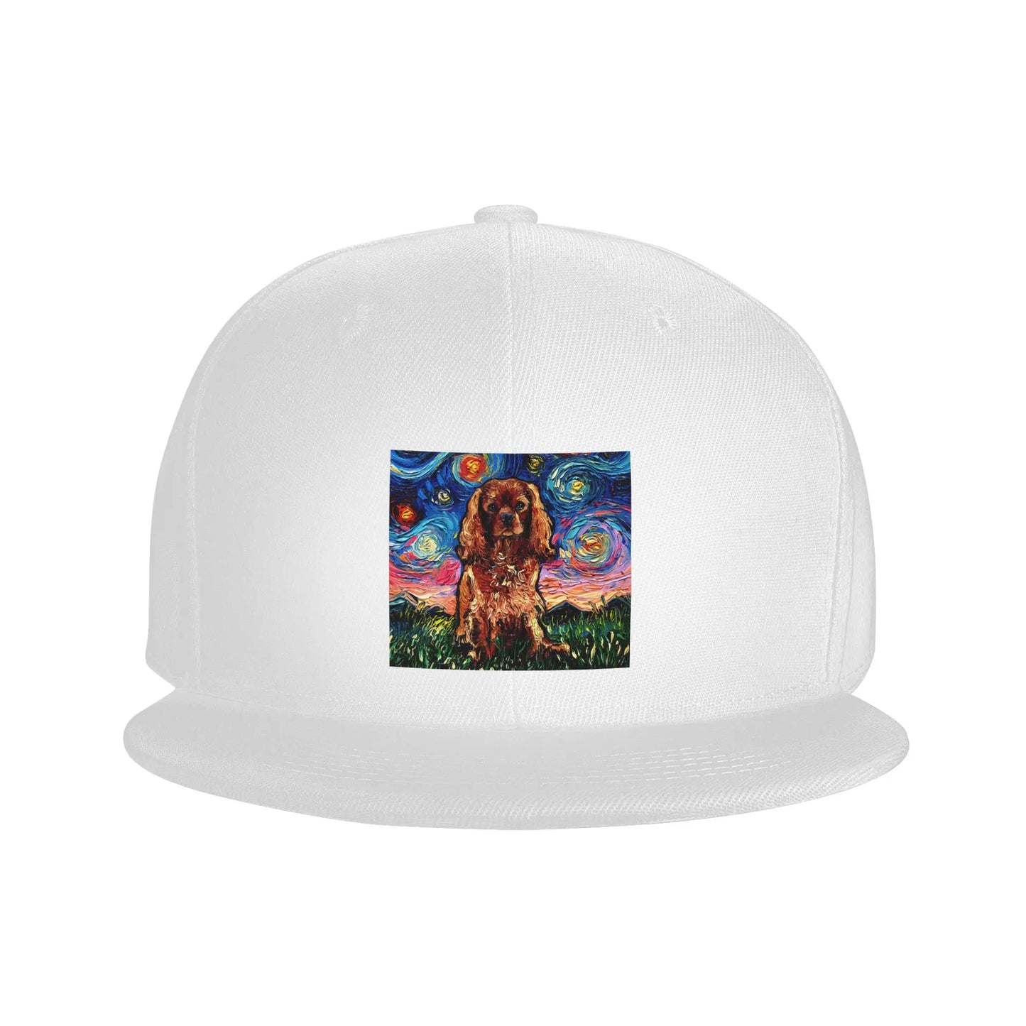 Ruby Cavalier King Charles Spaniel Night Snapback Cap