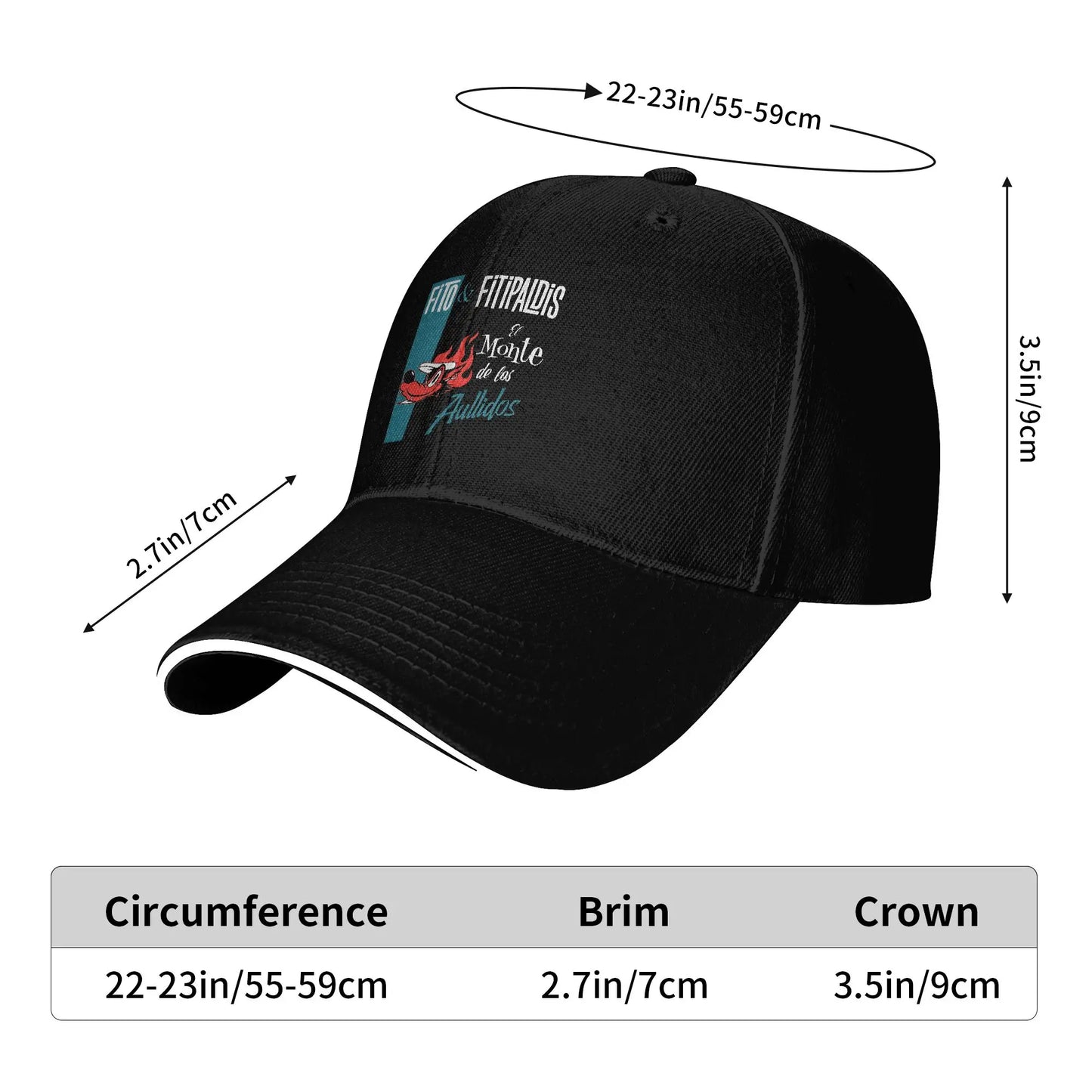 Fitos Fitipaldiss Band Hippie Trucker Casual Baseball Cap