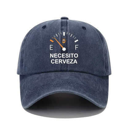 Necesito Cerveza Pattern Vintage Baseball Cap