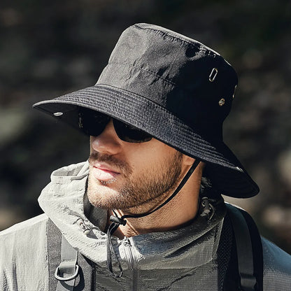 Wide Brim Waterproof Outdoor Fishing Bucket Hat