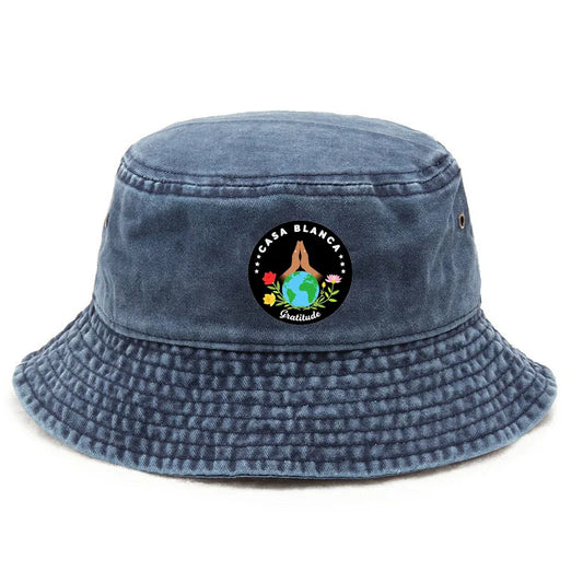 Customize Cotton Washed Vintage Beach Vacation Daily Wear Bucket Hat