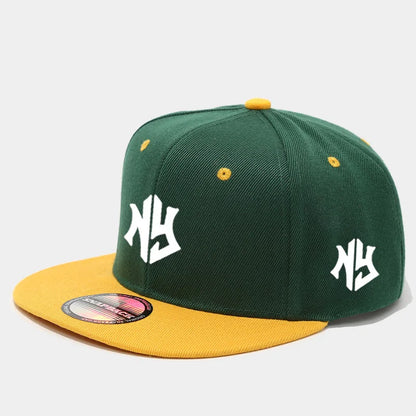 Unisex Color Block Snapback Baseball Cap