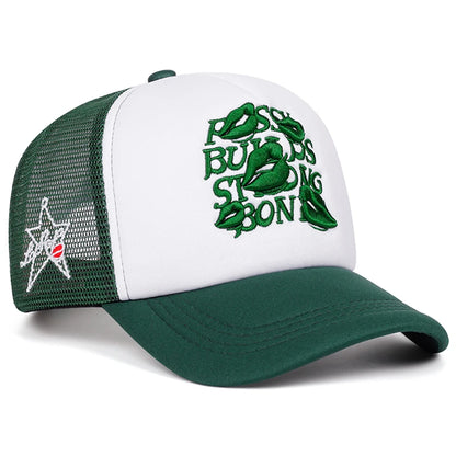 Unisex Lipprint Embroidered Baseball Cap