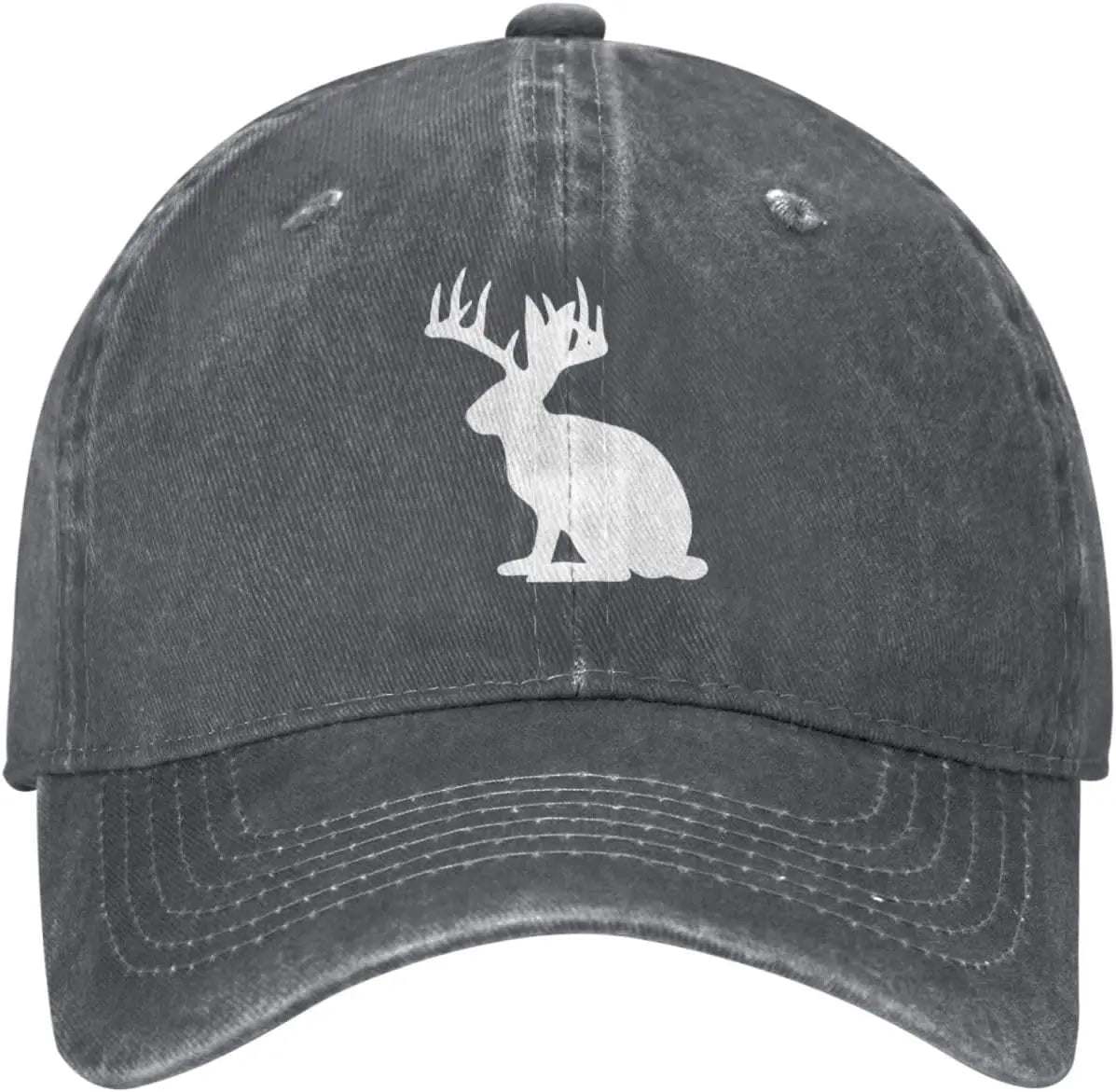 Casual Cotton Jackalope Rabbit Head Baseball Cap