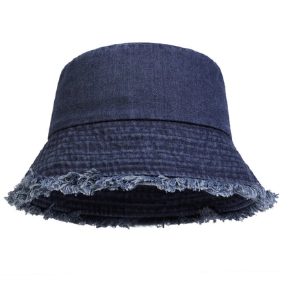Neutral Denim Unisex Sun Protection Bucket Hat