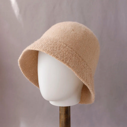 Simple Wool Women’s Winter Bucket Hat