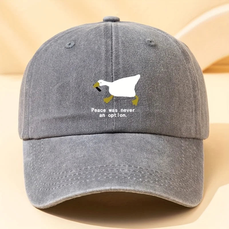 Running Goose Printed Duckbill Baseball Cap