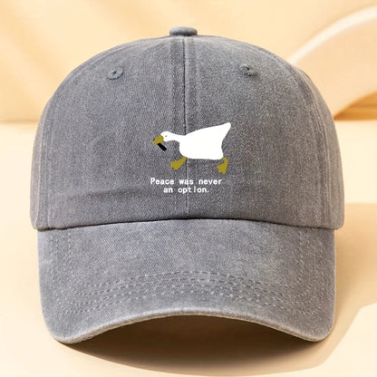 Running Goose Printed Duckbill Baseball Cap