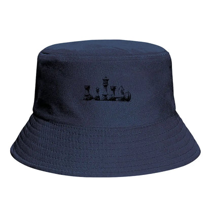Architectural Chess Pieces Sketch Bucket Hat