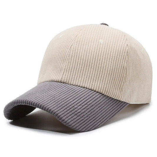 Unisex Corduroy “Wonder” Embroidered Snapback Cap