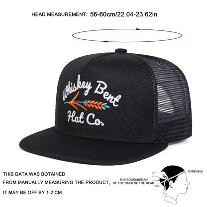 Whiskey Bent Letter Mesh Snapback Cap