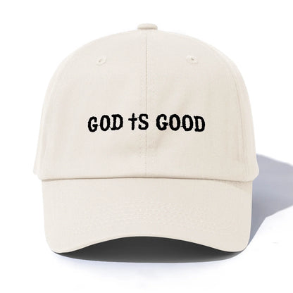 God Is Good Embroidery Dad Baseball Cap