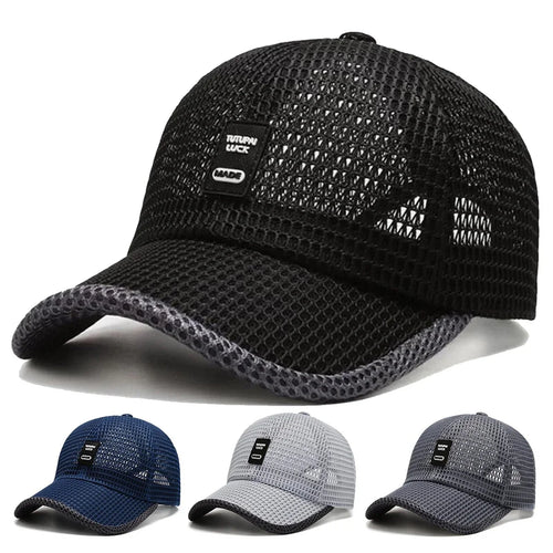 Unisex Label Mesh Breathable Baseball Caps