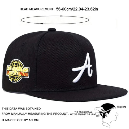 Unisex Gothic Letter Embroidery Hip-hop Hats