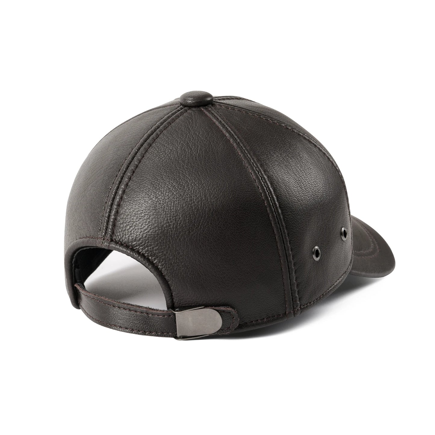 Unisex Genuine Leather Baseball Cap