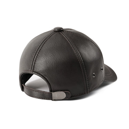 Unisex Genuine Leather Baseball Cap