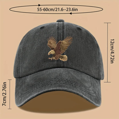Eagle Print Adjustable Outdoor Vacation Baseball Cap
