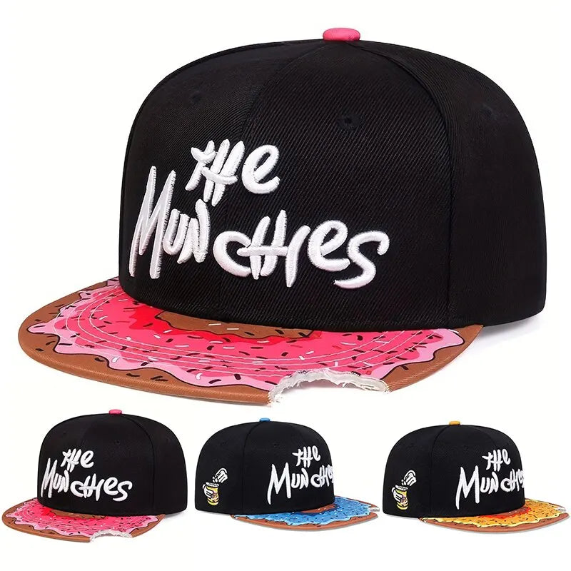 Watermelon Print Letter Unisex Snapback Cap