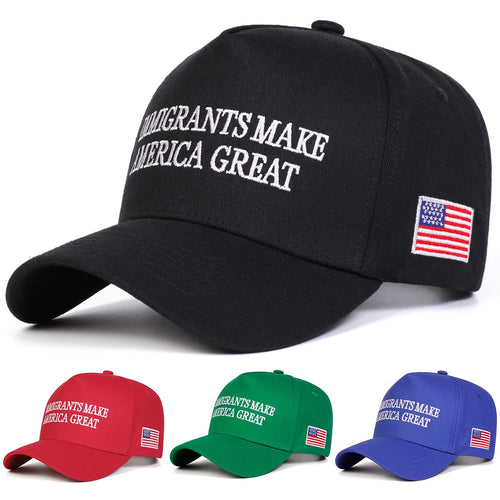 Immigrants Make Embroidered Unisex Baseball Cap