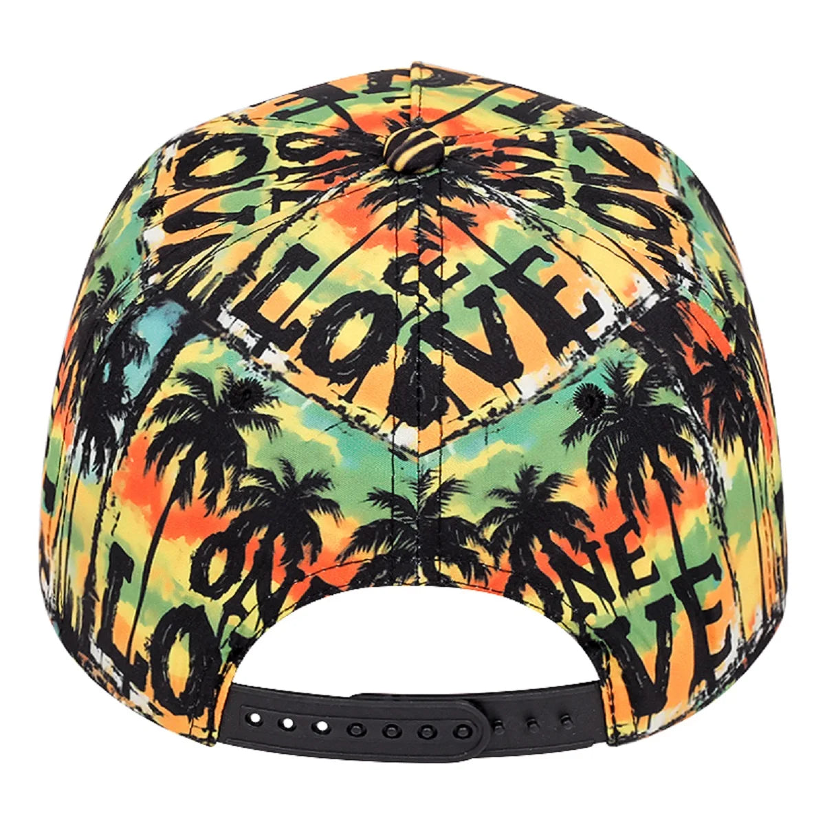 Love Coconut Tree Flat Brim Baseball Cap