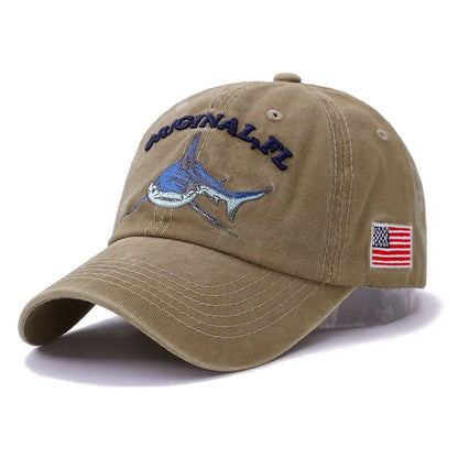 America Flag Washed Cotton Baseball Cap