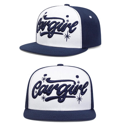 Graffiti Angel Embroidered Flat Brim Baseball Hat
