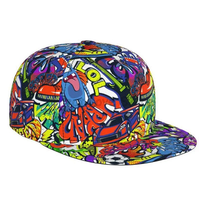 Colorful Graffiti Art Print Snapback Baseball Cap