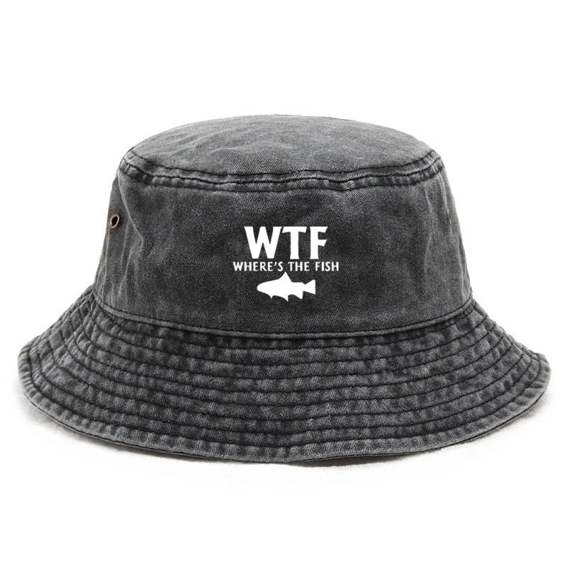 Customize Cotton Washed Vintage Angler Streetwear Bucket Hat