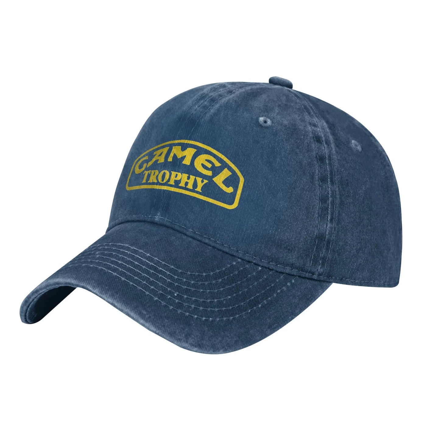 Camel Trophy Distressed Denim Baseball Cap