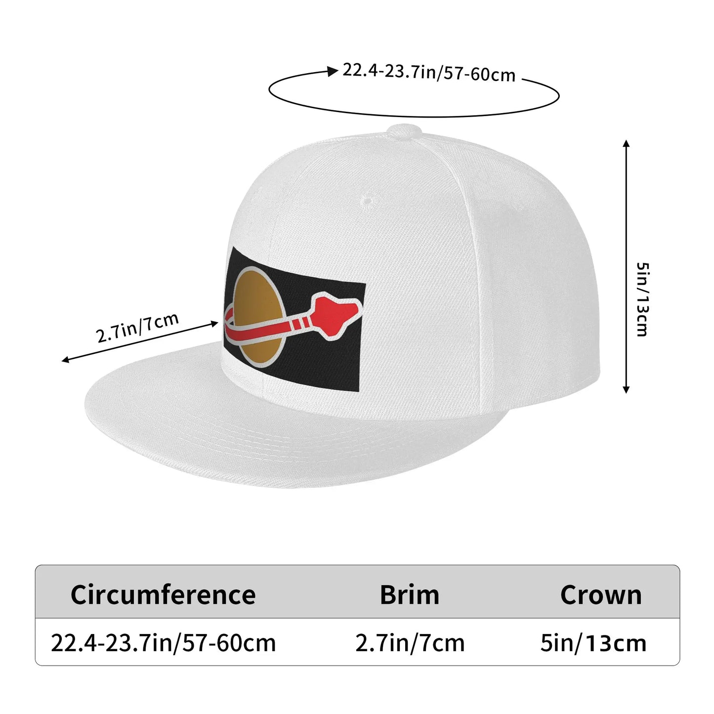 Classic Space Logo Breathable Unisex Snapback Cap