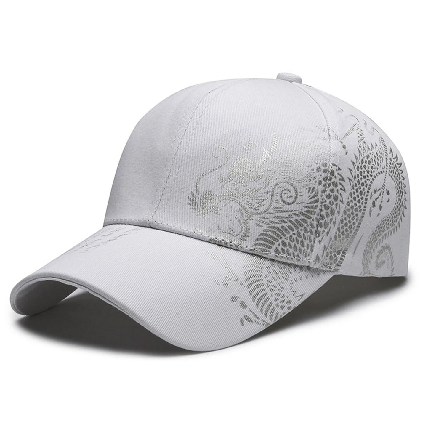 Dragon Print Chinese Style Adjustable Baseball Cap