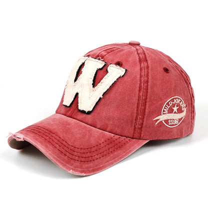 Cotton W Retro Baseball Cap