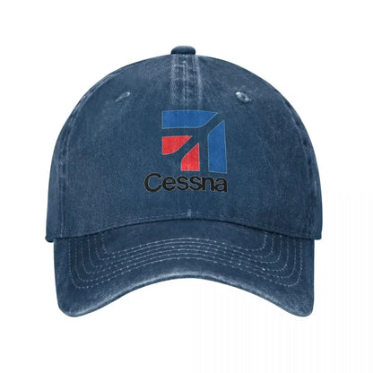 Cessna Logo Retro Y2K Baseball Cap
