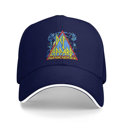 Def Leppard Sugar Logo Retro Trucker Baseball Cap