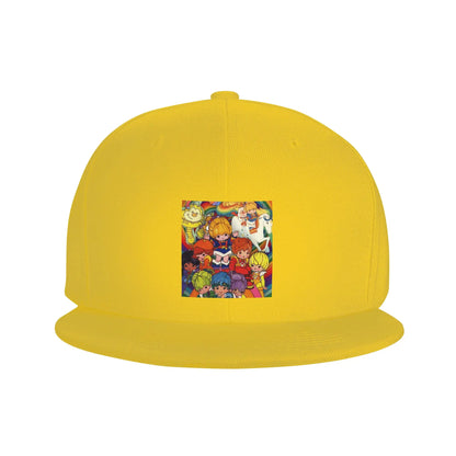Bright Rainbow Colorful Pattern Breathable Snapback Cap