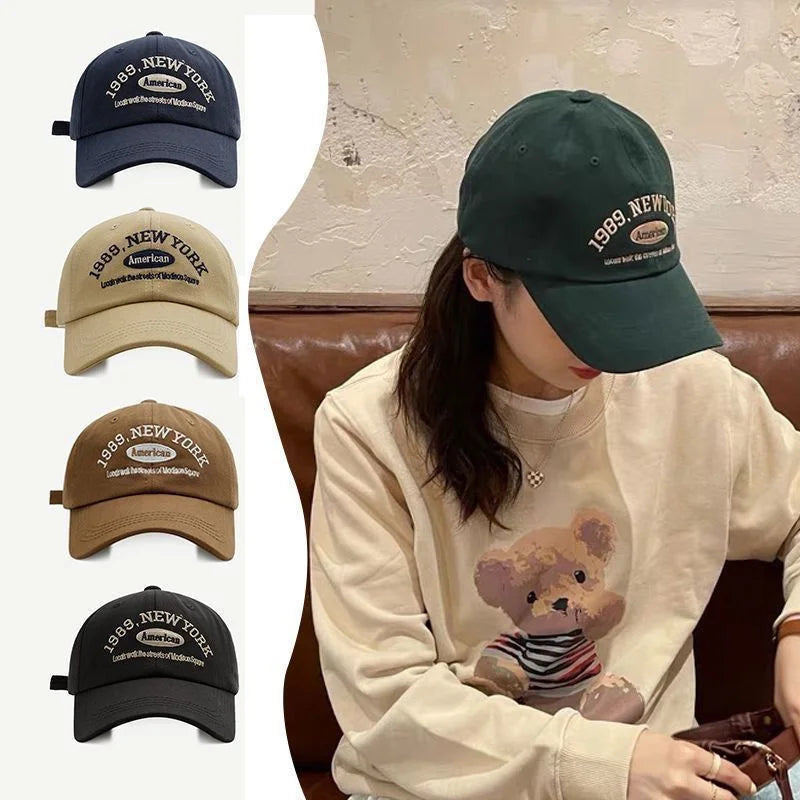 Retro Letter Embroidery Baseball Cap