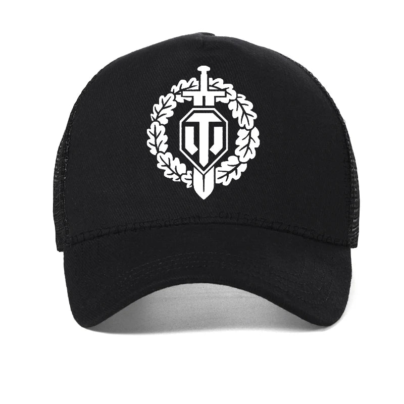 World Of Tanks Print Mesh Breathable Baseball Cap