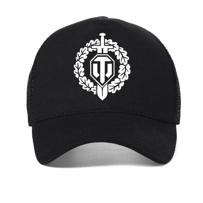 World Of Tanks Print Mesh Breathable Baseball Cap
