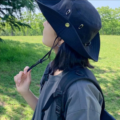 Outdoor Camping Drawstring Bucket Hat