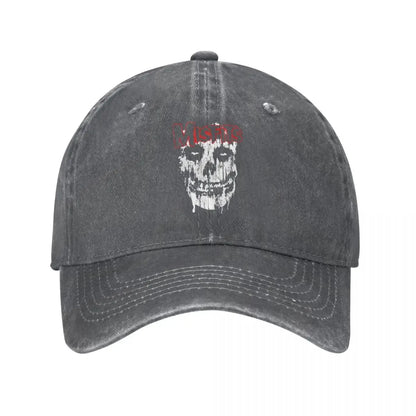 Misfits Skull Vintage Denim Baseball Cap