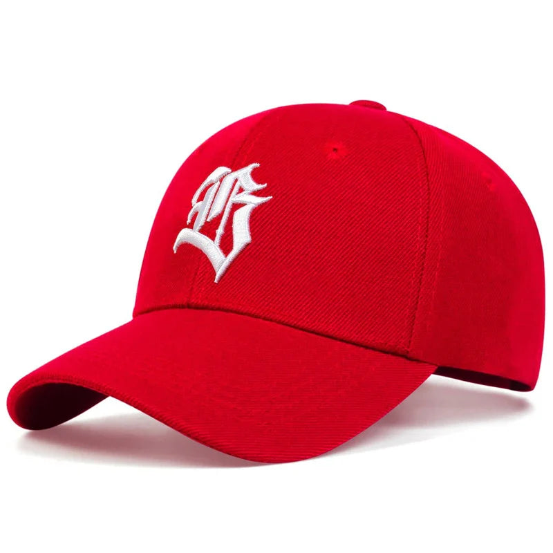 Unisex Gothic Letter Embroidery Baseball Caps