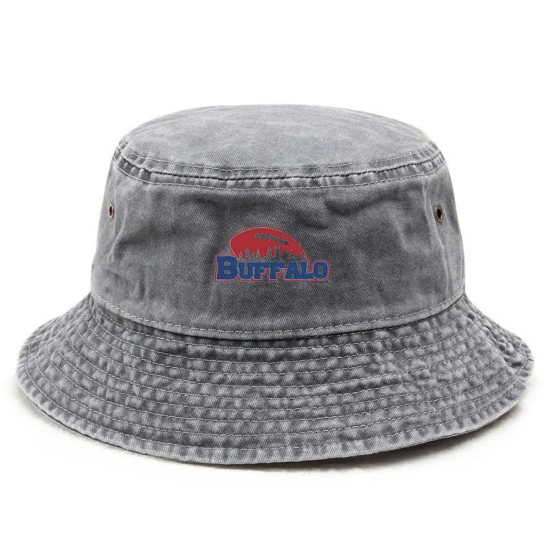 Vintage Washed Americana Sports Style Bucket Hat