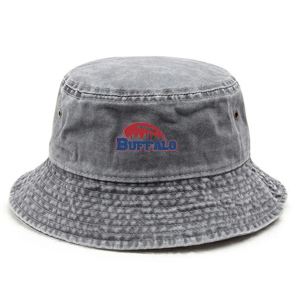 Vintage Washed Americana Sports Style Bucket Hat