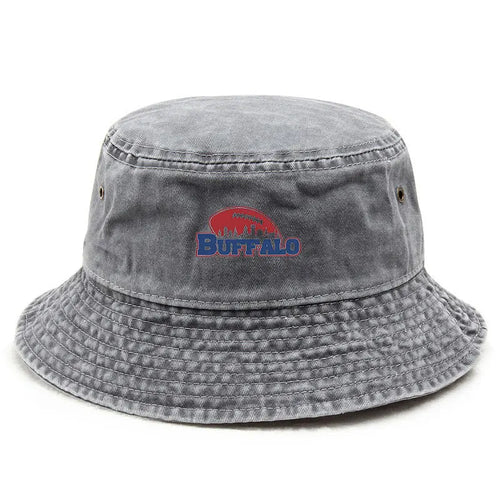 Vintage Washed Americana Sports Style Bucket Hat