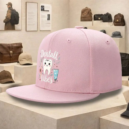 Dental Vibes Tooth Graphic Streetwear Snapback Cap